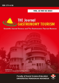 Image of [JOURNAL] The Journal Gastronomy Tourism: Scientific Journal Science and The Gastronomic Tourism Business